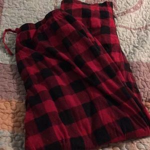 Mens flannel pajama bottoms 2x plaid